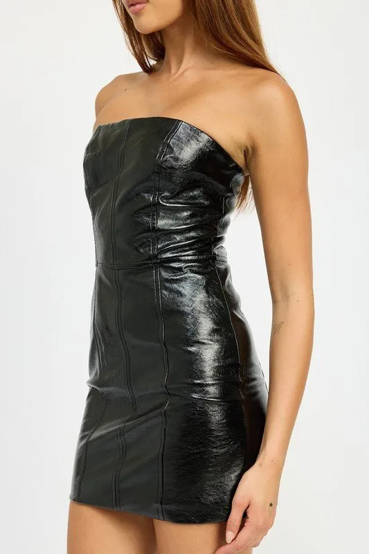 Leather Mini Dress