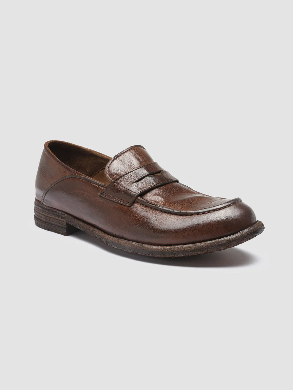 LEXIKON 140 - Cigar Leather Penny Loafers