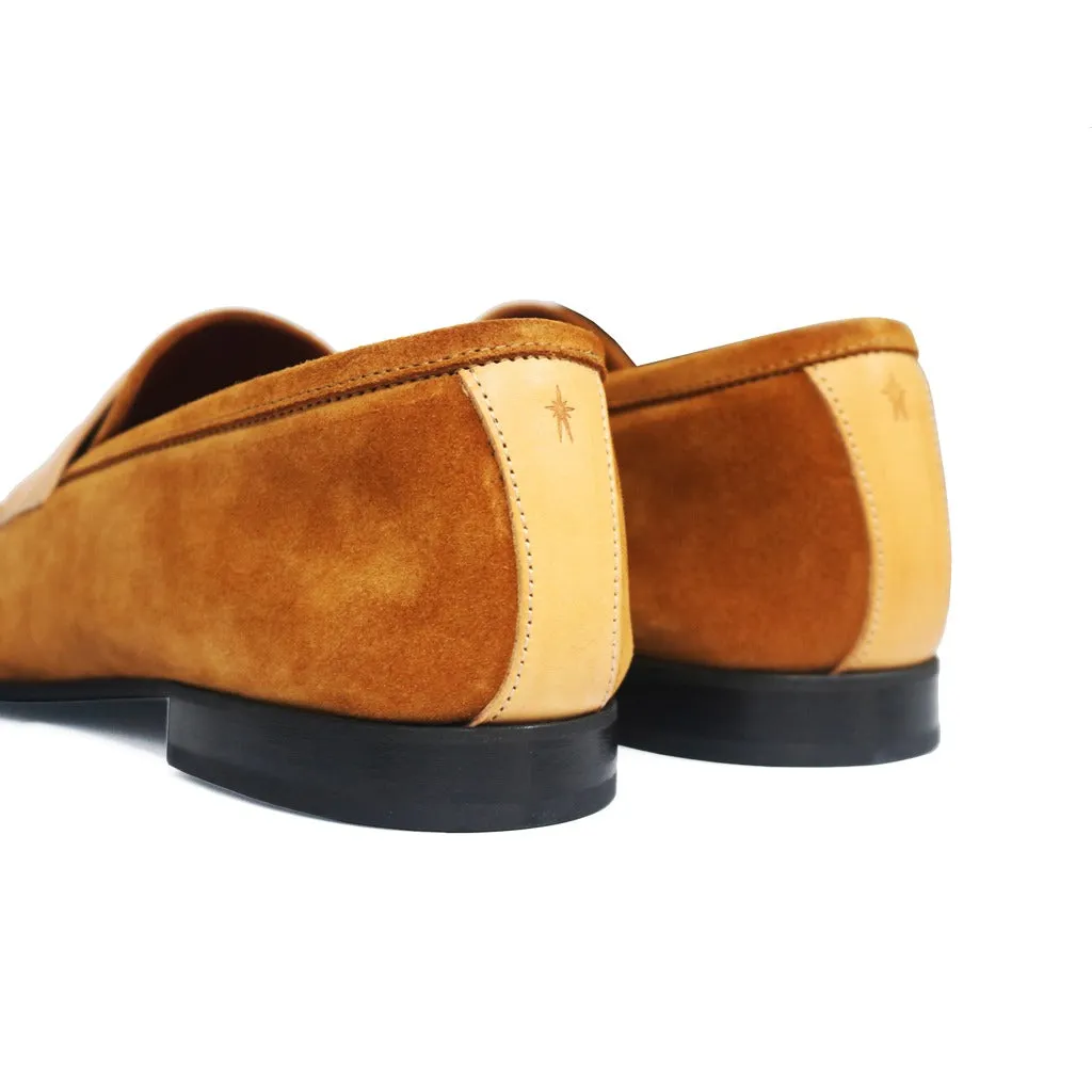 Light Brown Tahiti Suede Loafers