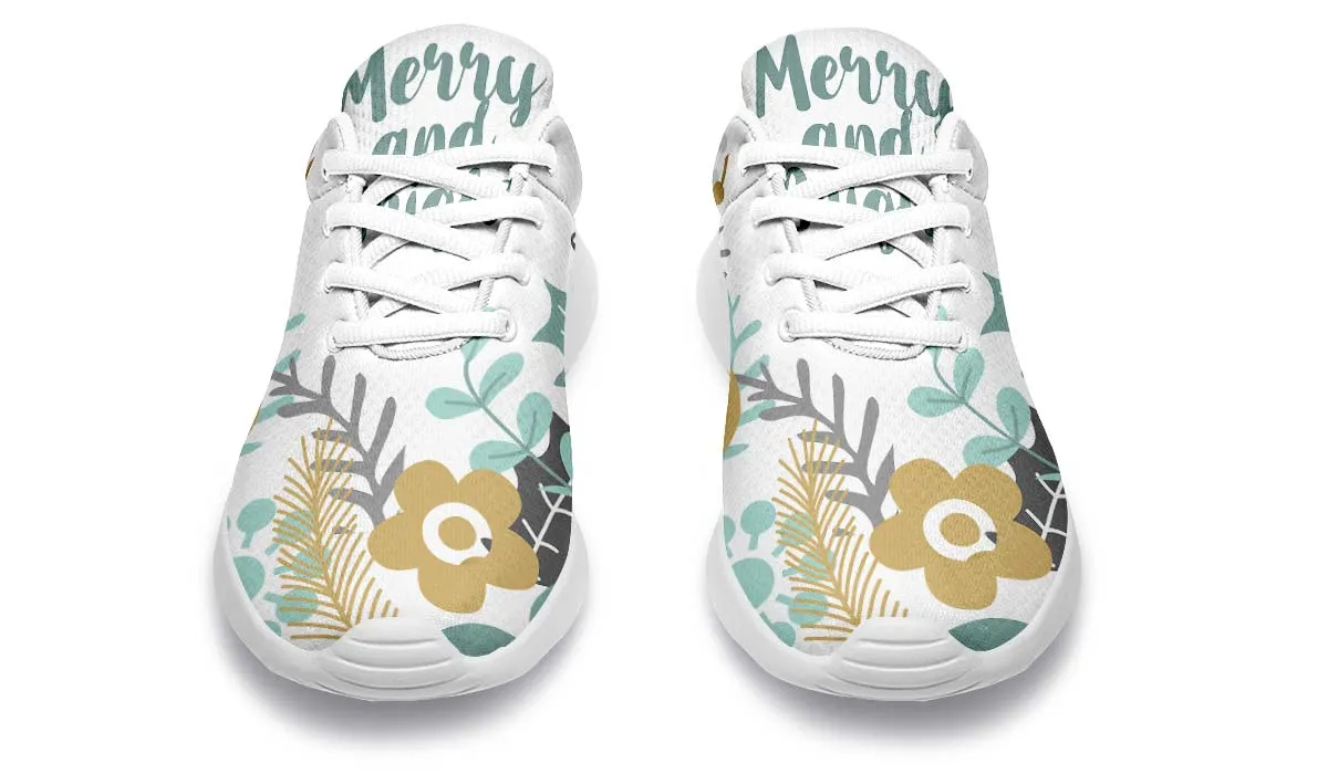 Merry And Bright Christmas Sneakers