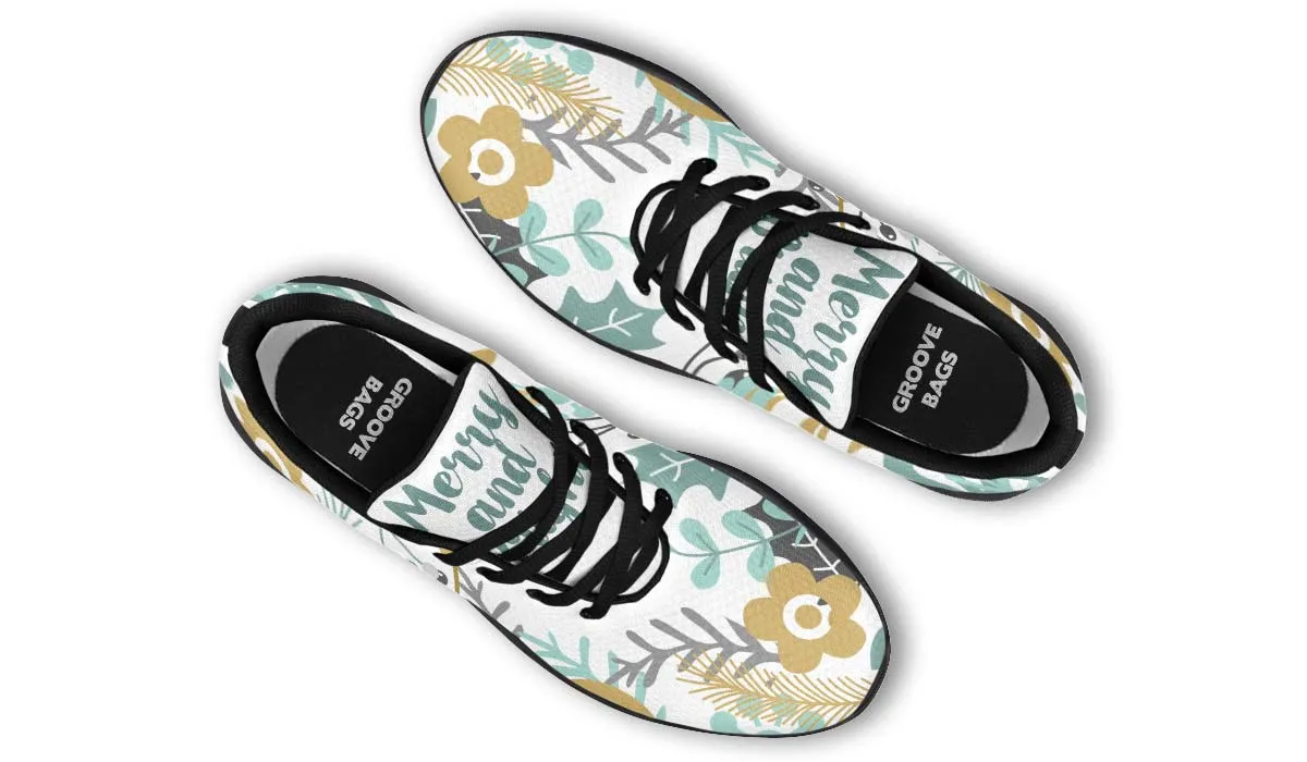 Merry And Bright Christmas Sneakers