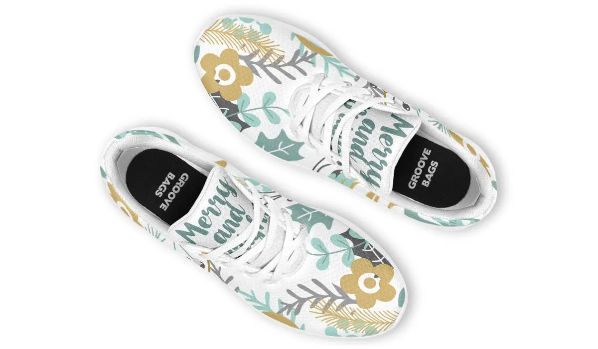 Merry And Bright Christmas Sneakers