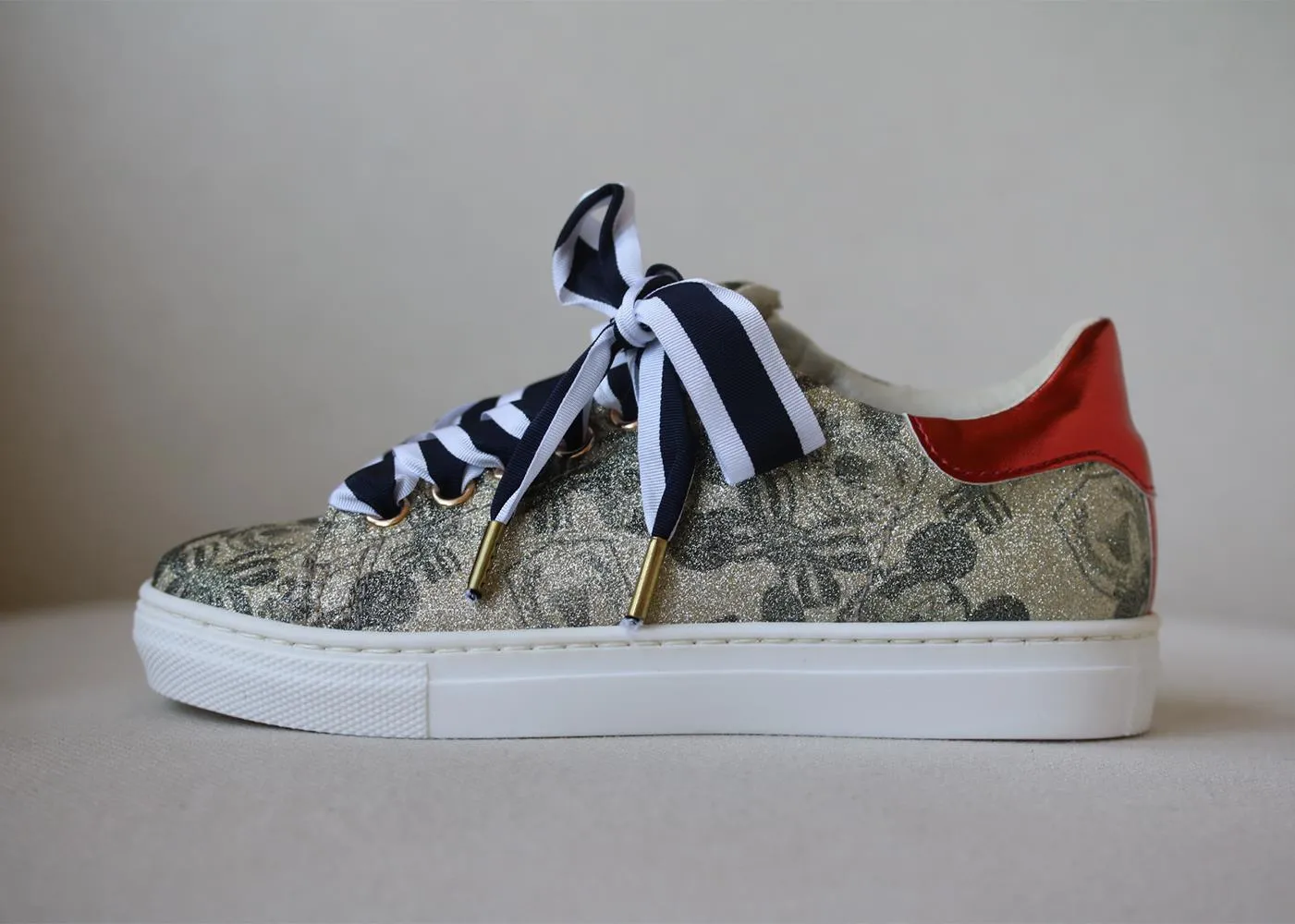 MONNALISA KIDS GIRLS MICKEY MOUSE GLITTER SNEAKERS EU 28 UK 10