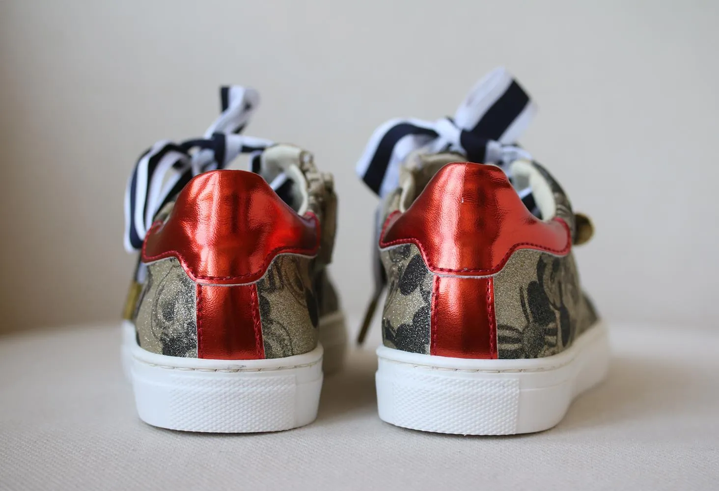 MONNALISA KIDS GIRLS MICKEY MOUSE GLITTER SNEAKERS EU 28 UK 10
