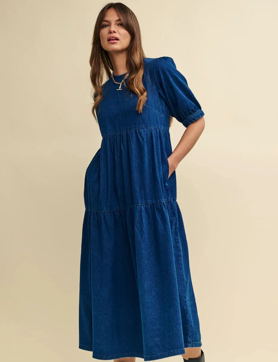 Nobody's Child Rochelle Denim midi dress