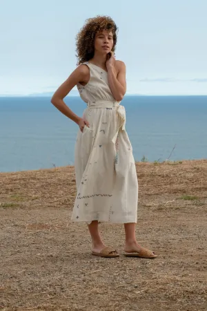 Off white one-shoulder  dress