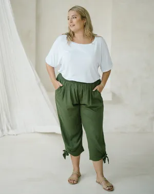 Peace Out Pants - Olive