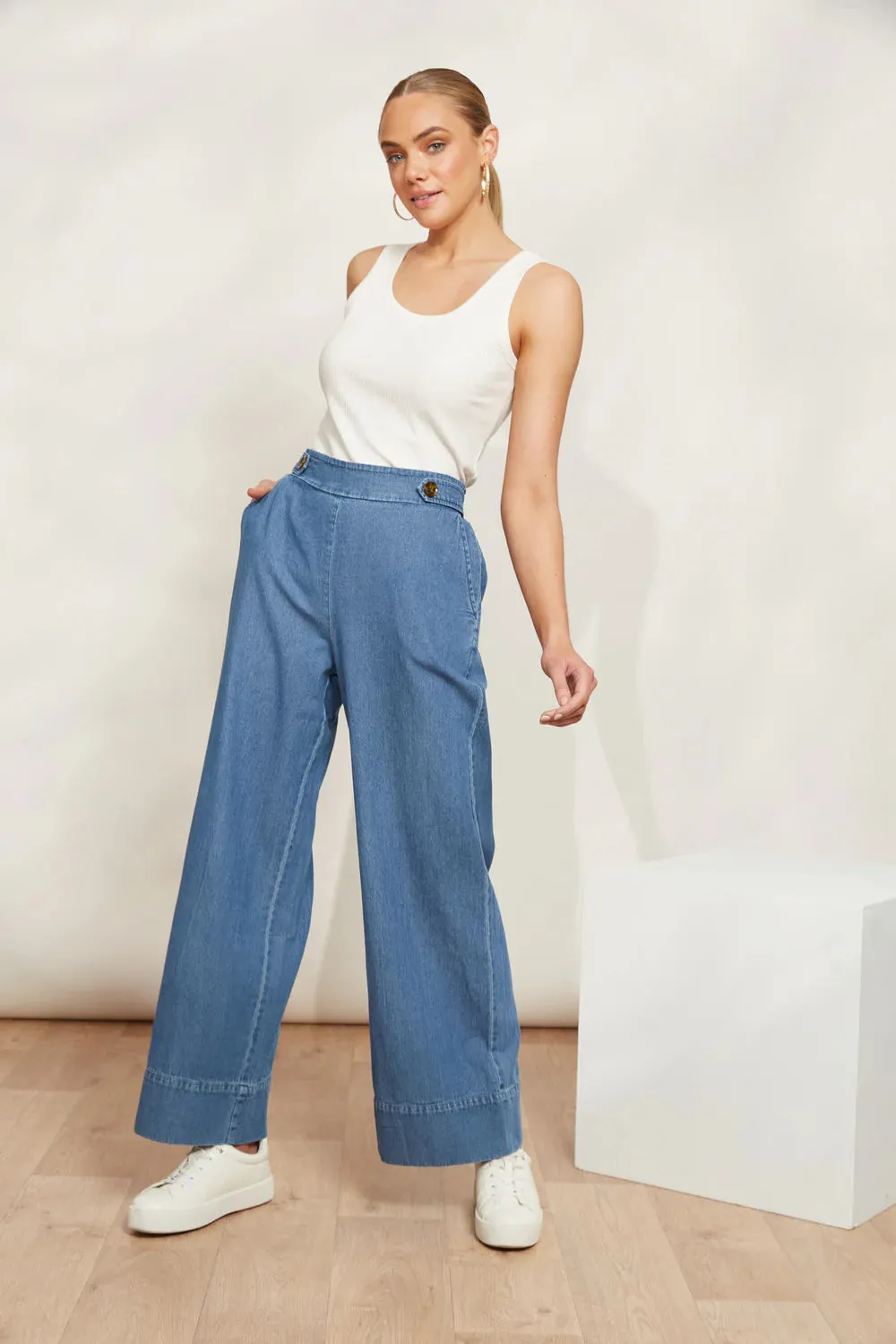 Playa Pant - Denim - Eb&Ive
