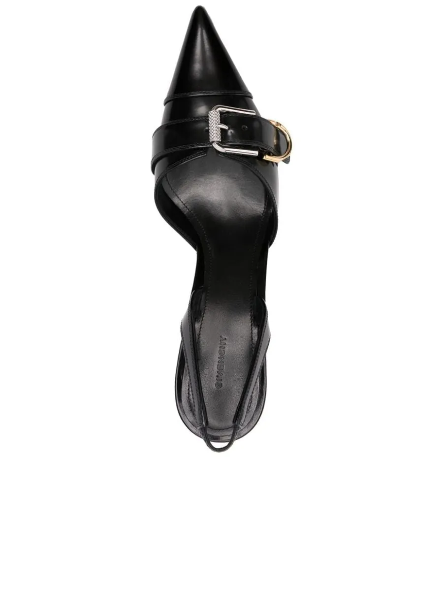 Pointed Toe Stiletto With Buckle Detail