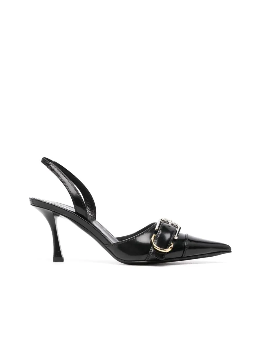 Pointed Toe Stiletto With Buckle Detail