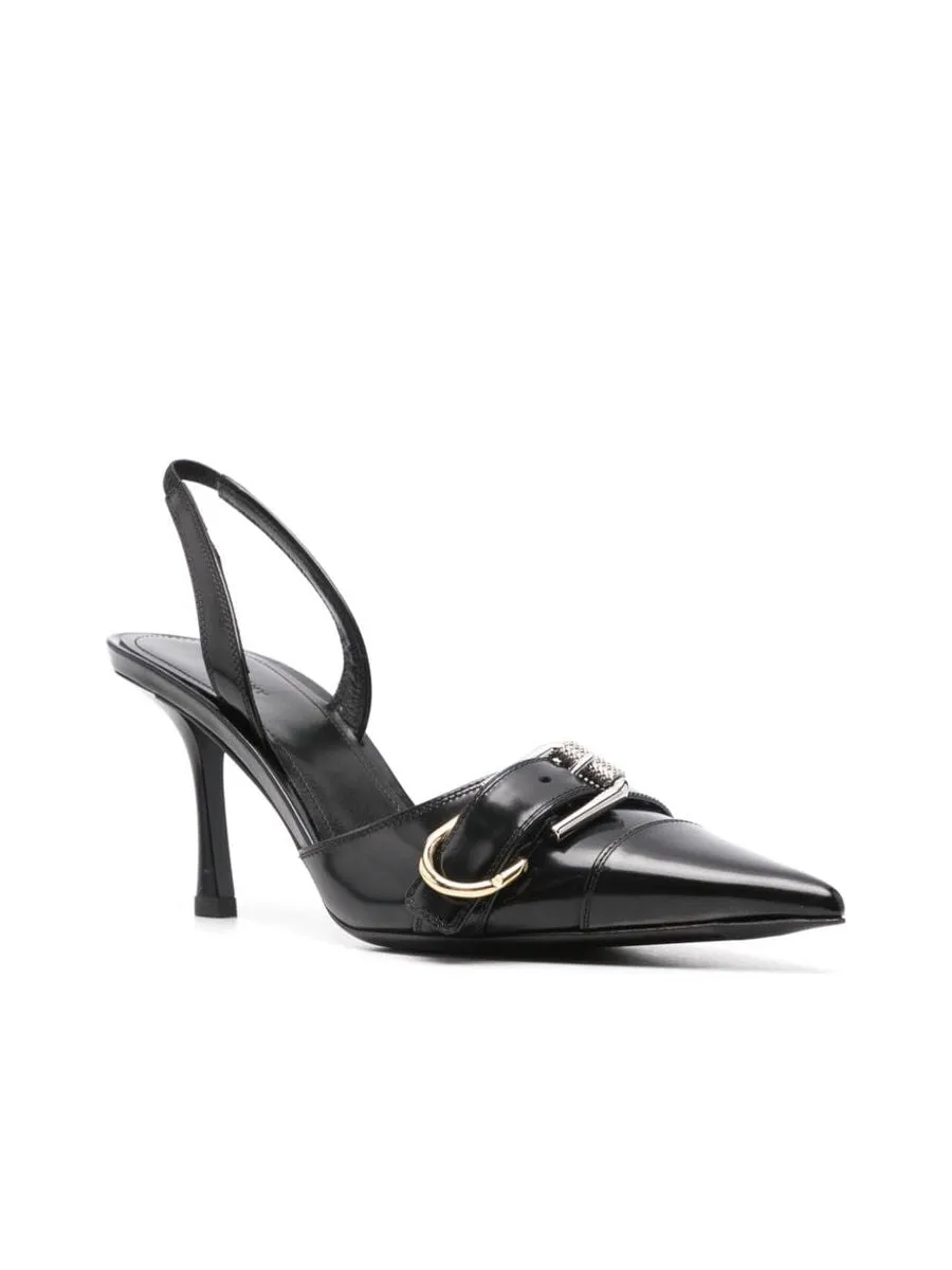 Pointed Toe Stiletto With Buckle Detail
