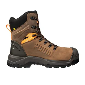 Puma Brown Iron HD 8″ Fibreglass Toe Cap Zip Sided Lace Up Safety Boot With Scuff Cap (632727) (Pre Order)
