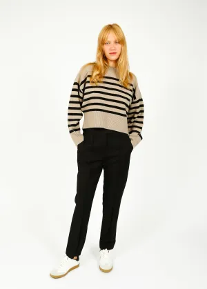 R&B Blaine Italian Wool Trousers in Black