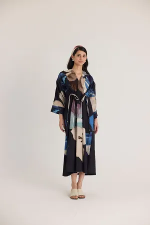 ROCCO DRAWSTRING KAFTAN DRESS