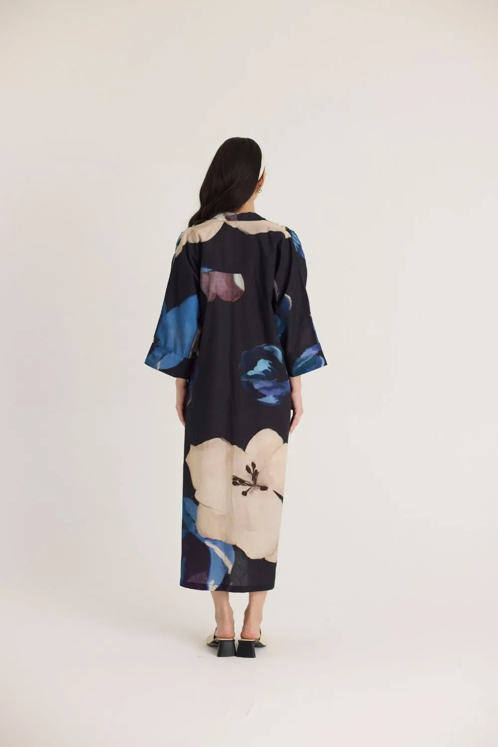 ROCCO DRAWSTRING KAFTAN DRESS