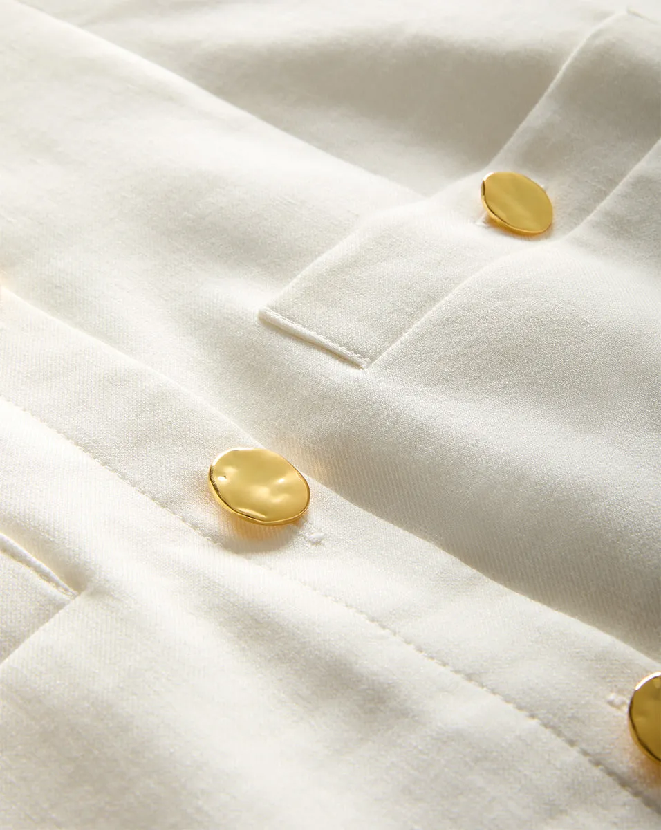 Roxanne Stretch-Linen Mini Dress