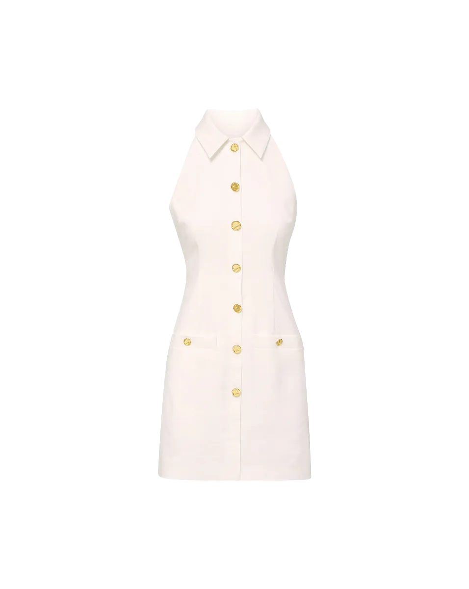 Roxanne Stretch-Linen Mini Dress