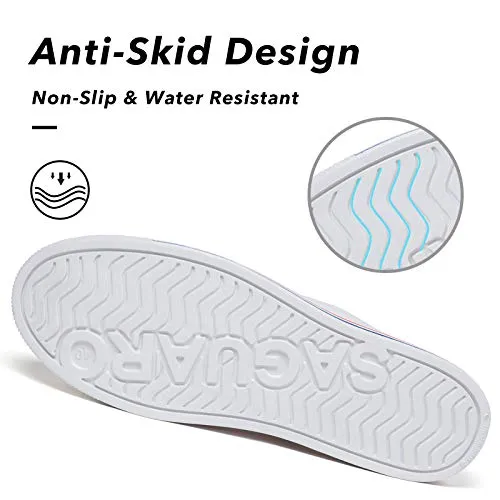 SAGUARO Unisex Garden Clogs Shoes Casual Mules Slippers Womens Mens Quick Drying Sandals Summer Anti-Slip Beach Clog Shoes Indoor/Outdoor White