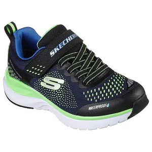 Skechers 403847L Ultra Groove Boys Navy And Black Textile Waterproof Touch Fastening Trainers