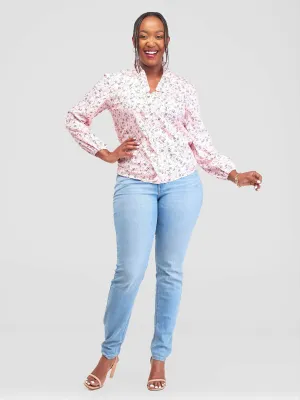 The Fashion Frenzy Floral Top - Pink