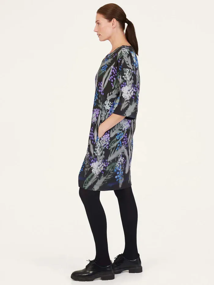 Thought Sylva Tencel™ Crepe Shift Dress Black