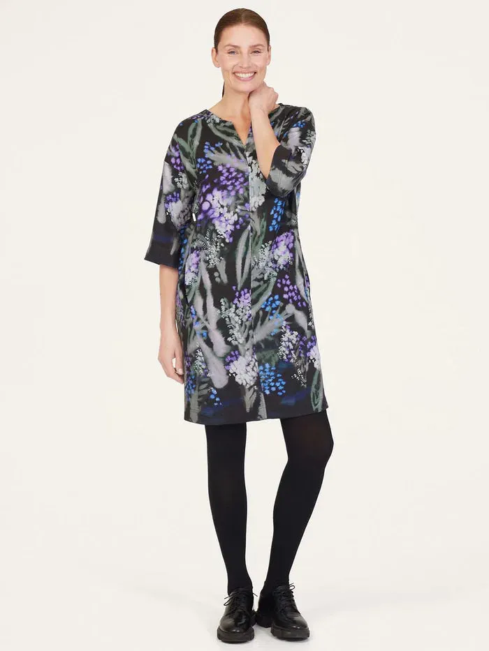 Thought Sylva Tencel™ Crepe Shift Dress Black