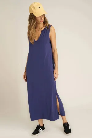 Ventura Notch Neck Dress by Project Social T | Rich Indigo
