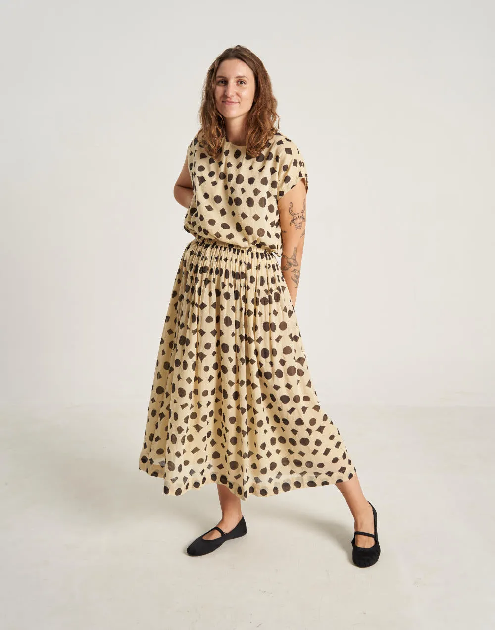 Whimsy Doodle Polka Top