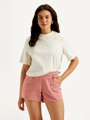 Women's Brand Logo Boxy T-shirt
