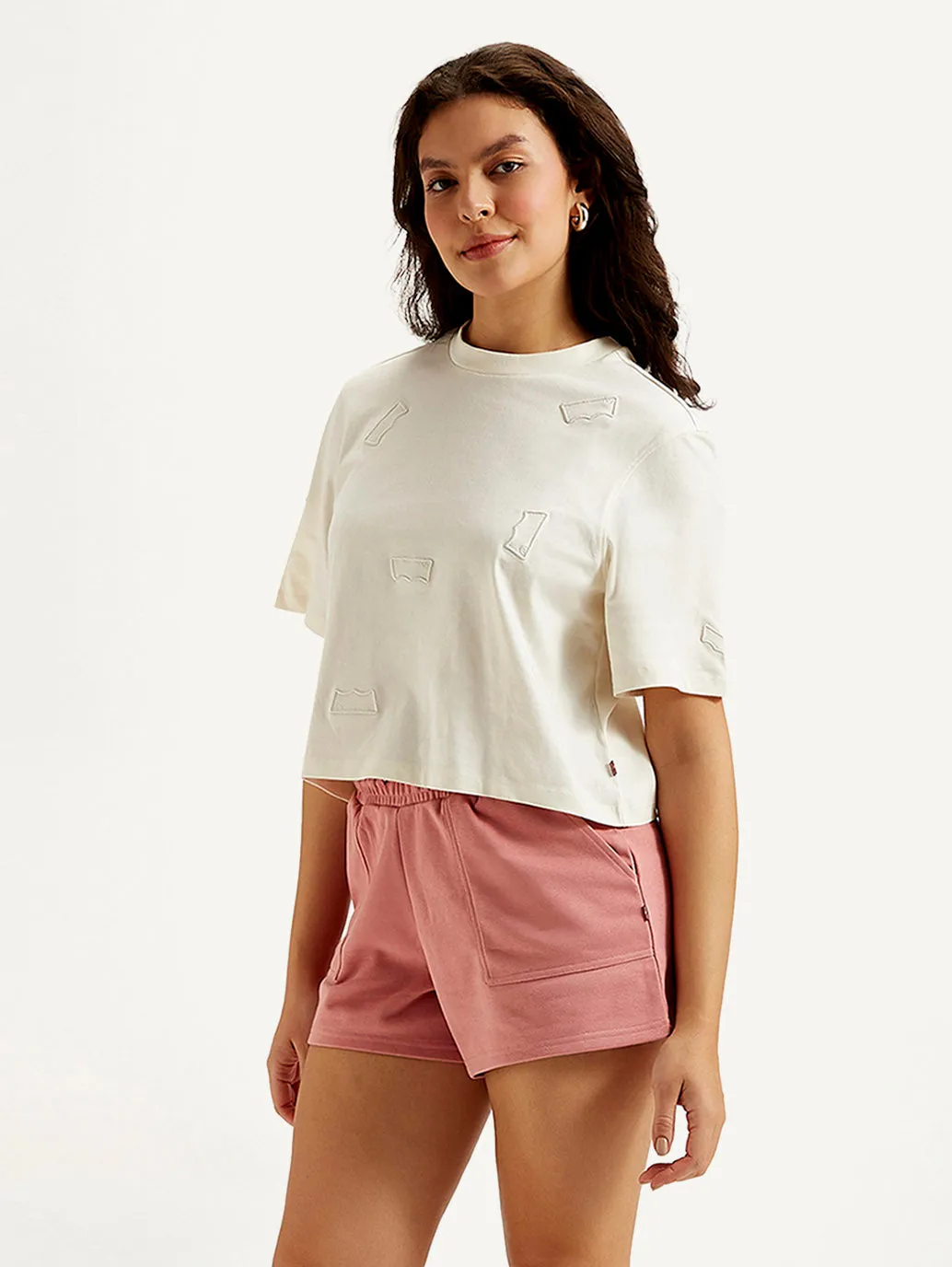 Women's Brand Logo Boxy T-shirt