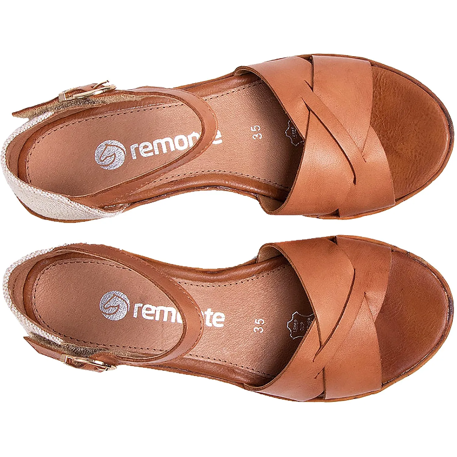 Women's Remonte D4750-24 Fanni 50 Noccia/Perle Leather